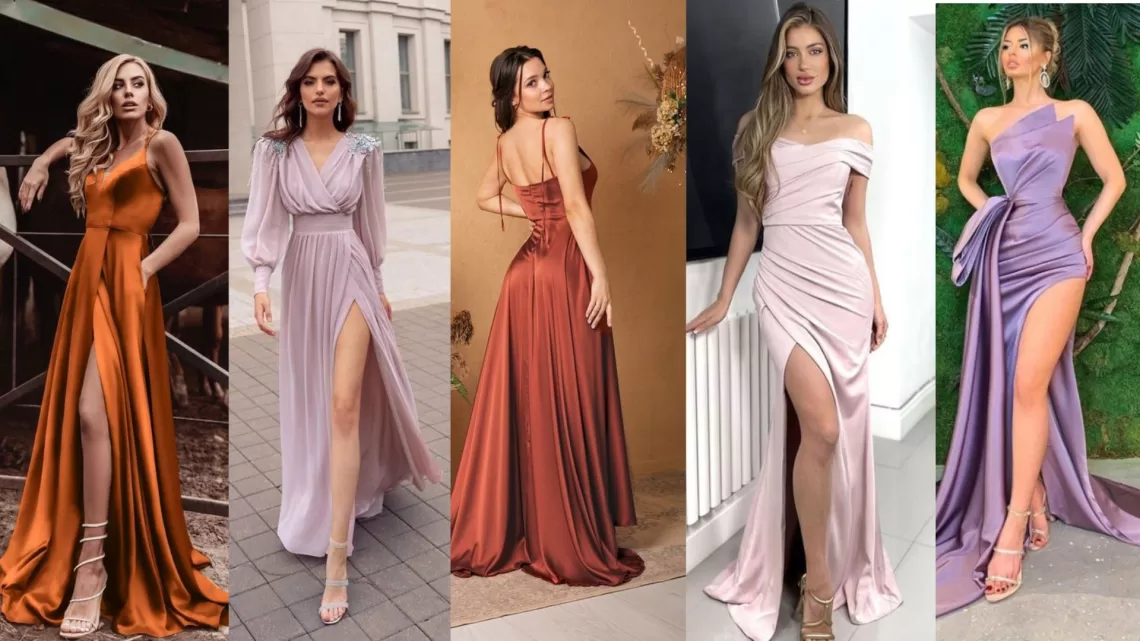 5 girls wear long sleeve prom dresses